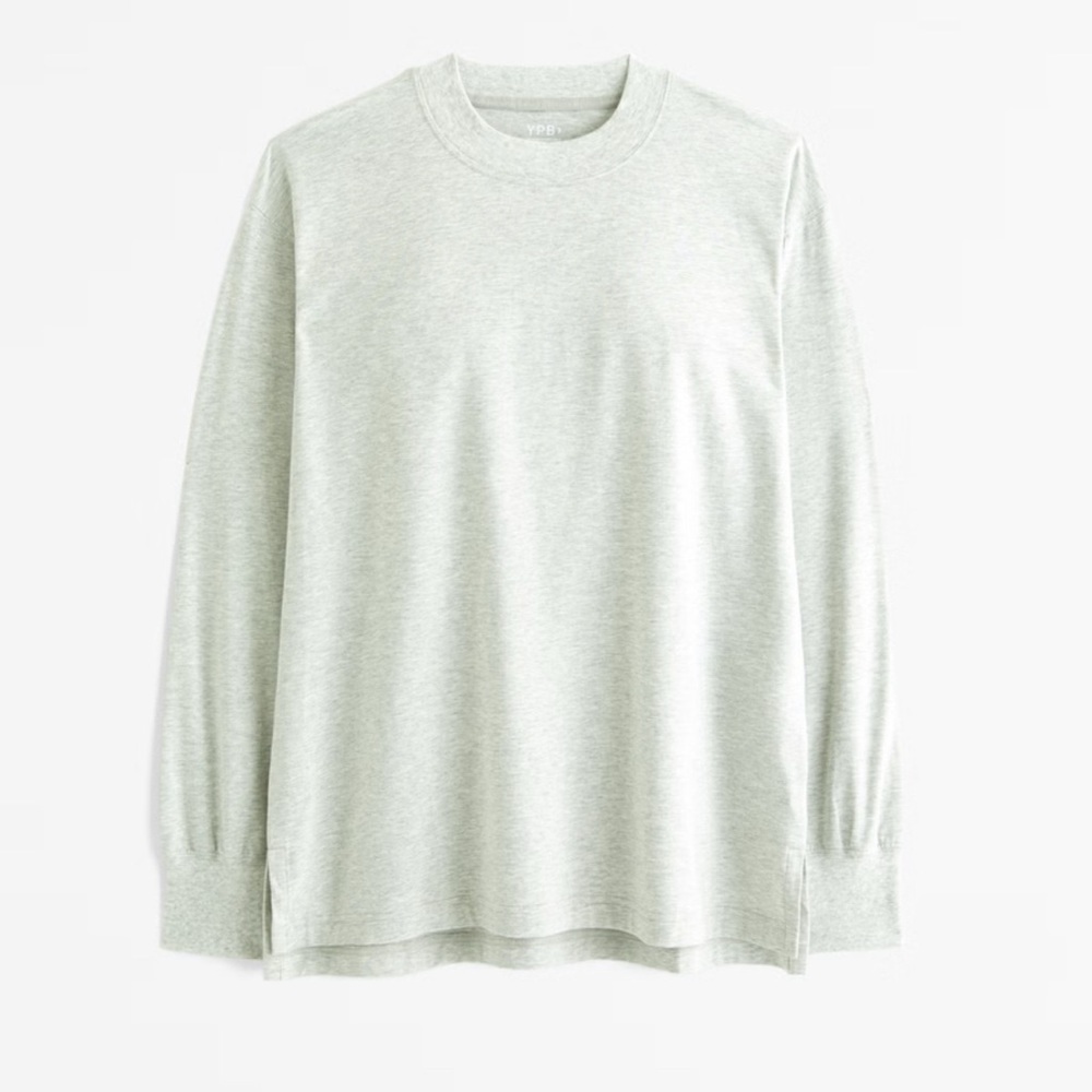 Abercrombie Light Gray Long Sleeve Shirt